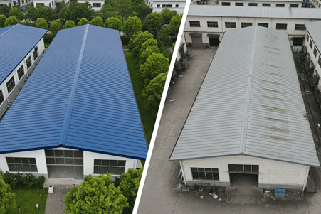 تفاوت ورق UPVC ذوزنقه‌ای با ورق‌های گالوانیزه