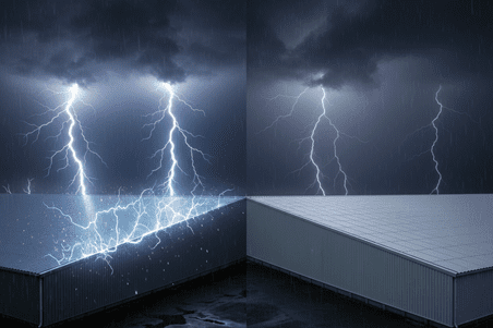 بهترین ورق سقف سوله برای مناطق بارانی