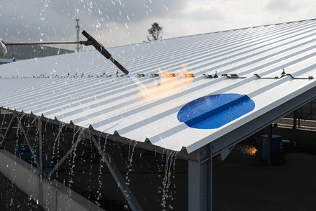 پوشش سقف سوله با ورق گالوانیزه