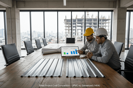 مقایسه ورق سقف انبار فلزی و UPVC