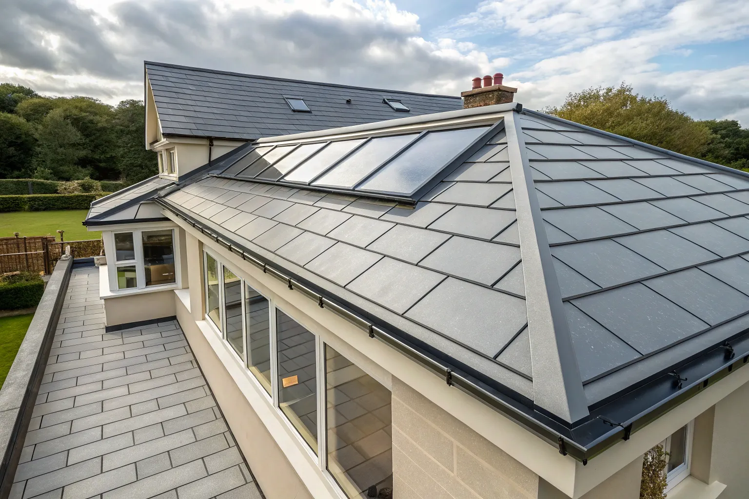 نقش شیب سقف در عملکرد آبرو ورقهای UPVC